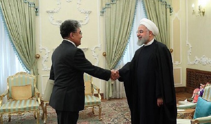 kazakhstan embassador and iran's president