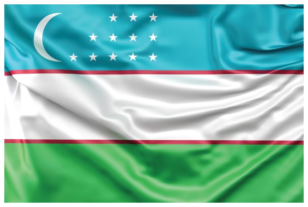 Flag of uzbekistan
